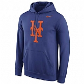 Men's New York Mets Nike Logo Performance Pullover Hoodie - Royal Blue,baseball caps,new era cap wholesale,wholesale hats
